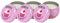 TIENDIFY - Vela Perfumada The Fruit Company – Cera Vegetal 150g, 1 Mecha, Duración 40h, Con Extractos Naturales – Aroma Duradero y Relajante (Pack de 3, FRESA-NATA)