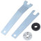 SHINEOFI 4Pcs Angle Grinder Spanner Kit Wrench with Flange Nuts for Secure Grinding Disc Replacement Easy Install and Safe Design for Angle Grinders