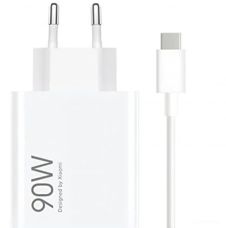 Xiaomi Hyper Charging Combo 67 W - Prise Chargeur Double Type A et USB C | Tête de Chargeur pour Tous Les téléphones Portables | Chargeur Universel Compact de Charge Ultra Rapide de 90 W | Couleur