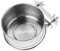 JUMPLAWN Stainless Steel Elevated Pet Bowl with Dual Screw Fixation Wall Mounted Dog Food and Water Dish for Cats Birds Ferrets and Small Animals Easy to Clean Space Saving Design