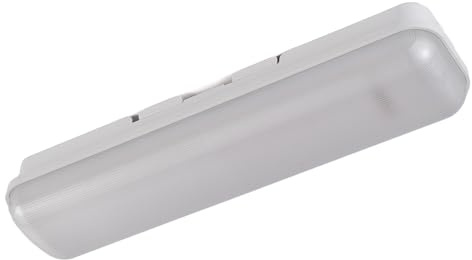 Alpinaluz Pantalla LED Estanca Lineal 30 cm 15W – Foco/Luminaria LED Enlazable IP65 6500K Blanco Frío, 1800 lm, Luz Estanca para Techo o Pared, Apta Interior y Exteriores Cubiertos