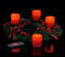 Benelando Adventskranz mit 4 LED Echtwachskerzen und Fernbedienung