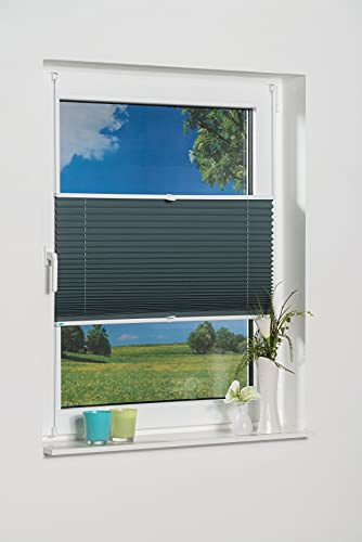 K-home Plissee Verdunklung, Petrol, 50 x 130 (B x L)