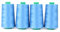 ACKERMANN 4X 5.000m UNIVERSAL NÄHGARN, Stärke 120, Qualitätsgarn, Overlock Garn, Garn für Overlock-Nähmaschinen (7282 Blau)
