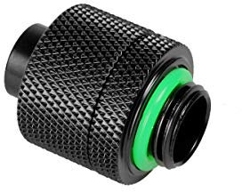 BitsPower Anschluss gerade G1/4 Pouces AG auf 16/11 mm – Schwarz