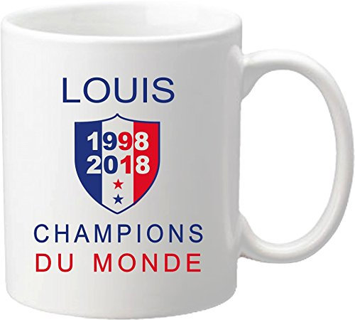 Mug Coupe du Monde de Football 2018 - France Champions du Monde 2018 - offrez vous ce mug personnalisé de l'équipe de France de football - maillot Mug-2018-B