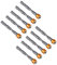 PH2 Plasterboard Screw Bit Set - 10 Pcs Magnetic Hex Shank Drywall Screwdriver Bits for Gypsum Board Screws (65mm)