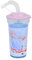 FUN HOUSE 005773 REINE DES NEIGES Gobelet/Verre ELSA ANNA avec paille, Clair