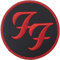 Rock Off officially licensed products Foo Fighters Patch Circle Logo offiziell Embroidered woven iron on 105 x 45mm One Size