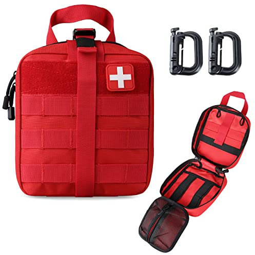 LIVANS Erste-Hilfe-Tasche, leer, medizinischer Ifak-Beutel, Molle-EMT-Beutel, reißfest, Taktische Militär-Traumatasche, Notfalltasche