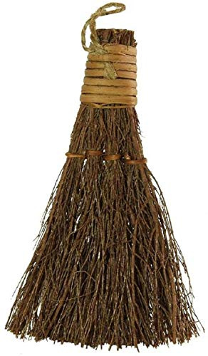 Cinnamon Broom Mini 6 Scented Broom (1 piece) - Cinnamon Scented - Light Brown - Wood, Nylon - Country Rustic - Hard Floor