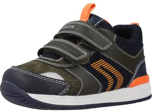 Geox Baby Jungen B Rishon Boy B Erste Schritte,Dk Green Orange,21 EU