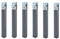 Somnia Descanso - Juego de 6 Patas de 27 cm de Altura Cuadradas Metálicas con Abrazaderas para Somieres de 30 x 30 mm
