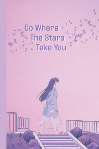 Go Where The Stars Take You | Romantic 90's Anime Journal:: Kawaii Aesthetic Japanese Korean Cute Lined Notebook | Diary For Teens | Purple & Pastel | Manga Shoujo