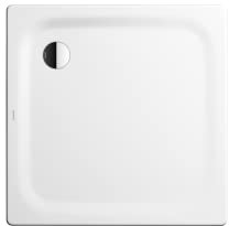 Kaldewei Duschwanne „Superplan“ Modell 391-2 100 × 100 cm in schwarz matt mit Secure Plus mit Wannenträger