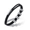 Personalisierte Namen Perlen Armbänder - Benutzerdefinierte Unisex Dreifach Wrap Geflochtene Leder Armbänder Individuelles Initial Edelstahl Charm Armband Für Familie Freund, Gravur 4 Namen ID Armband