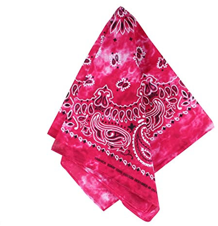Alsino - Unisex Paisley Biker Schal ca. 54 x 54 cm Einheitsgröße für alle, Farbe wählen:pink Paisley Blüten