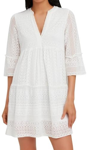 VERO MODA VMHONEY LACE 3/4 V-Neck Tunic WVN
