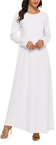 Islamische Kleidung Damen - Gebetskleidung Abaya Frauen Namaz Elbisesi Langarm Islamische Muslimische Kleid Naher Osten Dubai Türkei Arabische Kleidung Ramadan Lang Robe Gebetskleid Ramadan Kleid