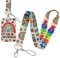 Beemorita Autism Awareness Lanyard with Card Holder Cute Rainbow Neck Lanyard Strap for Keys ID Holder Name Tag for Kids Teachers Teens Women Men (Be Kind)