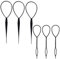 WeddHuis 6 Stück loop tool, Haar Schwanz Twister, Haargeflecht Werkzeug, Französisch Haar Twister, Schnell Spiral Flechten DIY Haar Styling Aid Werkzeug für Frauen, Mädchen