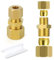 ERGAOBOY 2 pièces 8mm OD x 10mm OD laiton réducteur raccord de tube de compression, Heay Duty laiton raccord de compression