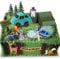 16 Pcs Camping Cake Toppers Camp Cake Decorations Fireside Camp Forest Cake Decors for Kids Camping Forest Theme Party and Camping Fans' Birthday Supplies