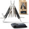 Nordic Pocket Saw Multitool 13 - Camping Multi Tool with Spring Action Pliers - Stainless Steel - Pocket Multitool with Case - Retractable Handles - Pliers with Replaceable Cutters