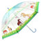 bb klostermann Kinder Regenschirm, transparent mit Sternen und Pferdemuster, 80cm