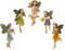 KOCNYDEY Miniatures Fairies Figurine Decor for Fairy Garden, Outdoor Yard Lawn Home Decoration - Vintage Resin Accessories (5 Pieces)