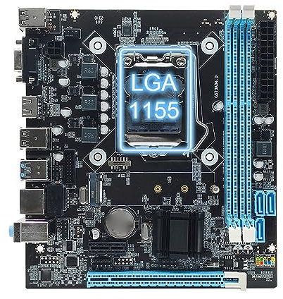 Annadue Gaming Motherboard, H81 Dual Channel DDR3 M.2 NVMe NGFF SATA 6Gb/s PCIe Slot LGA 1150 Micro ATX PC Motherboard