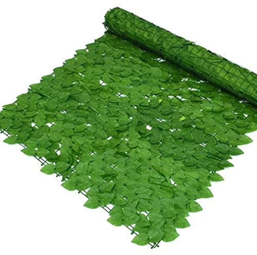 ZILOOK Efeu Sichtschutz Künstliche Efeu Hecke Sichtschutz Gartenschutzzaun zur Tarnung und zum Schutz der Privatsphäre WEWYQSJXBXF-31003(Color:,Size:100x400cm)