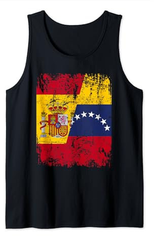 VENEZUELA ESPAÑA BANDERA de la AMISTAD | VENEZUELA Camiseta sin Mangas