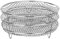 PEKKA 8 Pouce 3-Couches Air Fryer Rack Grille Empilable Grille Grille Grille Ronde en Acier Inoxydable pour Cuisine Four CuisinièRe