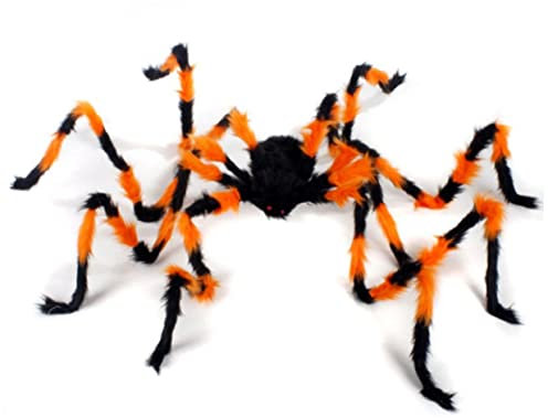 HEMOTON Plüschtier Halloween-Streichspielzeug Gruselige Halloween-Requisiten Halloween Horror Halloween grusel Spielzeuge Spukhaus-Requisite Gruselige Halloween-Party-Dekoration Spinne