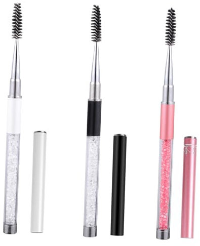 Ipetboom 3-teiliges Augenbrauenpinsel-set Mit Mascara-applikatorpinsel Make-up-wimpern-werkzeugset Weißes Leichtes Faser-pp-material Für Unterwegs Und Zu Hause