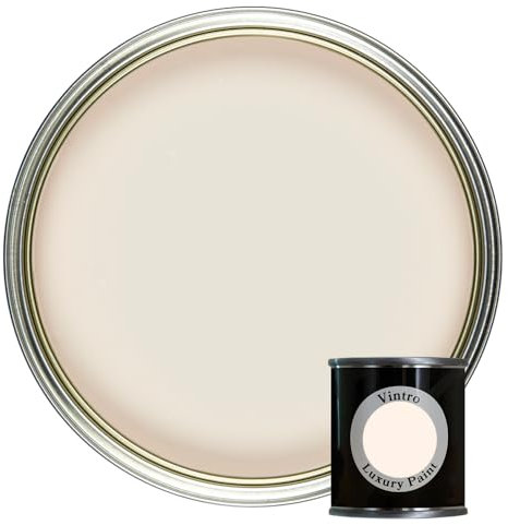 Vintro Paint | Luxury Matt Emulsion | Smooth Chalky Finish | Multi Surface Paint | for Walls, Ceilings, Wood and Metal | 125ml (Light Peach - Autumn Glow)