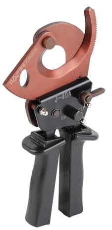 J40A Ratchet Cable Cutter - Industrial Grade Heavy Duty,Wire Cutter Up to 300mm² Armoured Cable Cutter Heavy Duty Cable Cutters for Electricians