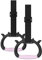 Grapelet Gymnastik Ringe Set, Kinder Heimgymnastik Ausrüstung, Kinder verstellbare Gurt Krafttrainingsringe, Ziehen Ringe für körperliches Training (Schwarz Rosa)