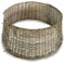 mgc24 Weihnachtsbaumring Rattan, handgefertigter Weihnachtsbaumrock aus Naturgeflecht, Hülle für Weihnachtsbaumständer, Ø 60 x 26 cm, grau-braun, teilbar