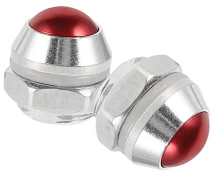 SHOWERORO 2pcs Pressure Cooker Valve Replacement Part High-Pressure Safety Relief Valves 14mm Red Flat Float for Pressure Cooker Accessories and Steam Release