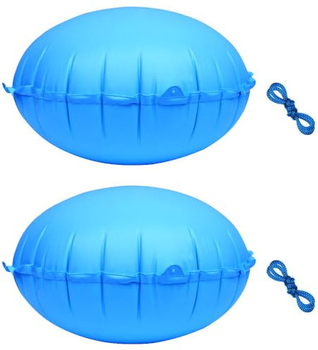 2 Pack Pool Air Pillows for Above Ground Pools, 4 Ft Winter PVC Pool Cover Air Pillow, Heavy Duty Pool Pillows Float, Inflatable Cold Resistant Swimming Pool Pillow for Closing Winter(Round)