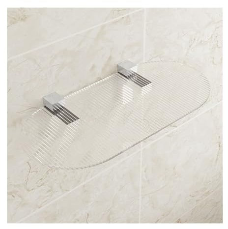 Portaoggetti Doccia Mensole galleggianti in acrilico for parete, mensola espositiva in acrilico trasparente, decorazione da parete e mensola portaoggetti for soggiorno, bagno, camera da letto, cucina