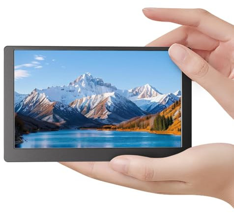 SCXryllexa Schermo da 5 pollici, piccolo monitor HDMI IPS, 800 x 480, mini schermo LCD, schermo portatile, modulo compatibile HDMI per Raspberry Pi 3/3B/3B+/4/4B Orange pi Banana pi Mini PC