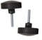 EXTRWORY 2 pcs Canopy Fixing Screws For Garden Swing Canopies Black Plastic Bolts for Garden Swing Chairs Outdoor Umbrella Attachment Replacement Parts
