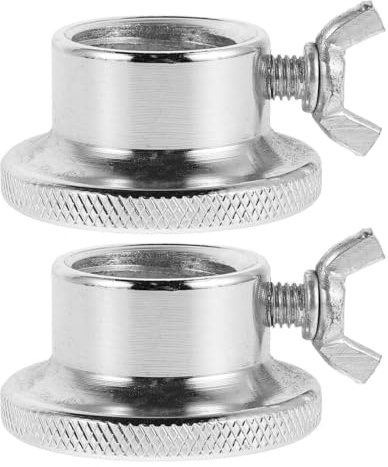 NULYLU Dumbbell Screw Nuts Weight Clamps for Barbell Dumbbell Anti-Slip Clamps Secure Fixed Nut for Weight Lifting Accessories Easy Tighten 2 pack
