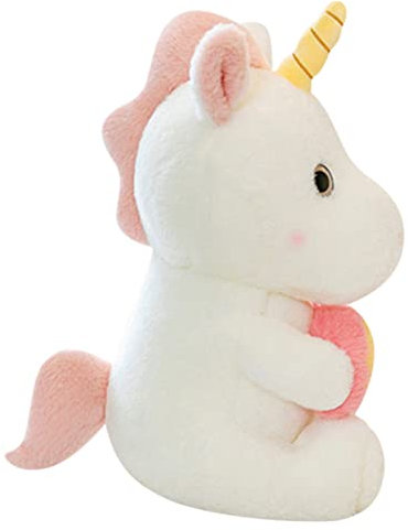 KOMBIUDA Kuscheltier Einhorn Plüschtier Mit Großen Augen Für Perfektes Spielzeug Für Zuhause Auto Und Liebevolles