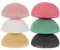 Wanmu Paquete de 6 esponjas, esponjas faciales naturales con carbón activado, esponja exfoliante de limpieza facial para el baño de lavado facial y corporal, piel sensible mixta grasa y seca, 5