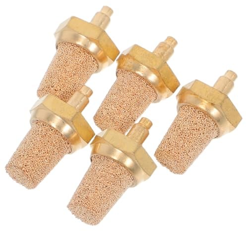BESTonZON 5 Stück M5 Kupfer Filter für Nebelmaschine, Pneumatik Luftfilter | Kompakte Filterelemente für passende Nebelmaschinen und pneumatische Anwendungen, ca. 2,5 x 1,3 x 1,3 cm