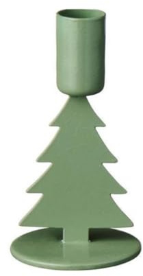 Ib Laursen - Kerzenhalter - Tannenbaum - Metall - Farbe: grün - (ØxH) 3,8 x 7,3 cm